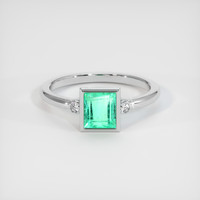 1.32 Ct. Emerald Ring, Platinum 950 1