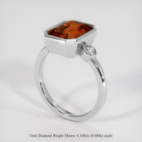 4.55 Ct. Gemstone Ring, Platinum 950 2