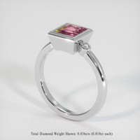 1.40 Ct. Gemstone Ring, Platinum 950 2