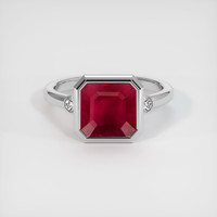 4.21 Ct. Ruby Ring, Platinum 950 1