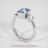 1.80 Ct. Blue Sapphire Ring, Platinum 950 2