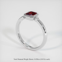 1.03 Ct. Ruby Ring, Platinum 950 2