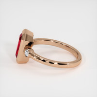 2.01 Ct. Ruby Ring, 14K Rose Gold 4