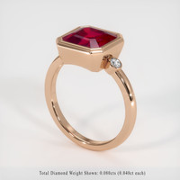 4.21 Ct. Ruby Ring, 14K Rose Gold 2