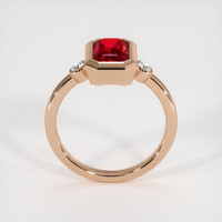 2.01 Ct. Ruby Ring, 18K Rose Gold 3
