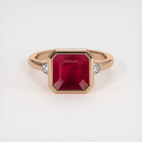 4.21 Ct. Ruby Ring, 18K Rose Gold 1