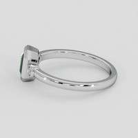 0.98 Ct. Green Sapphire Ring, 10K White Gold 4