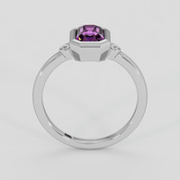 1.27 Ct. Pinkish Purple Sapphire Ring, 10K White Gold 3