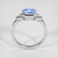 1.34 Ct. Blue Sapphire Ring, 10K White Gold 3
