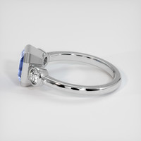 1.34 Ct. Blue Sapphire Ring, 10K White Gold 4