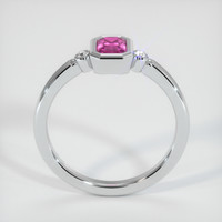 0.68 Ct. Pink Sapphire Ring, 14K White Gold 3