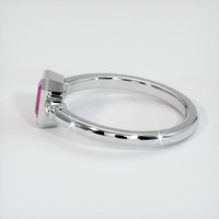 0.68 Ct. Pink Sapphire Ring, 14K White Gold 4