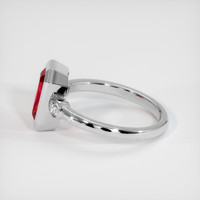 2.01 Ct. Ruby Ring, 14K White Gold 4