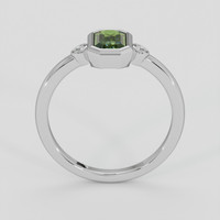 0.77 Ct. Green Sapphire Ring, 14K White Gold 3