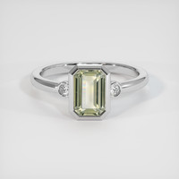 2.44 Ct. Sapphire Ring, 14K White Gold 1
