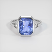 5.01 Ct. Sapphire Ring, 18K White Gold 1
