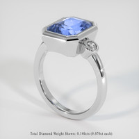 5.01 Ct. Sapphire Ring, 18K White Gold 2