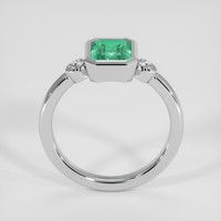 1.34 Ct. Emerald Ring, 18K White Gold 3
