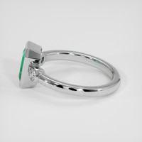 1.34 Ct. Emerald Ring, 18K White Gold 4