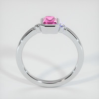 0.88 Ct. Sapphire Ring, 18K White Gold 3