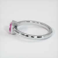 0.88 Ct. Sapphire Ring, 18K White Gold 4