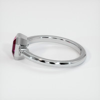 1.07 Ct. Sapphire Ring, 18K White Gold 4