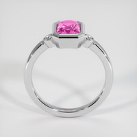 1.63 Ct. Pink Sapphire Ring, 18K White Gold 3