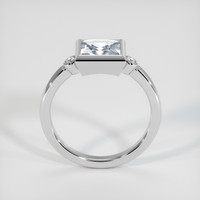 1.65 Ct. White Sapphire Ring, 18K White Gold 3
