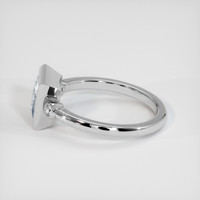 1.65 Ct. White Sapphire Ring, 18K White Gold 4