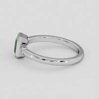 1.14 Ct. Green Sapphire Ring, 18K White Gold 4