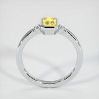 0.84 Ct. Yellow Sapphire Ring, 18K White Gold 3