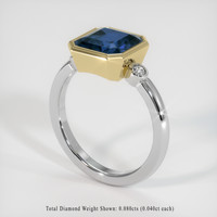 2.94 Ct. Gemstone Ring, 14K White & Yellow 2