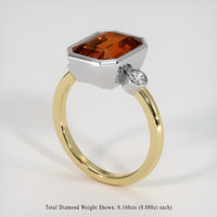 4.55 Ct. Gemstone Ring, 14K White & Yellow 2