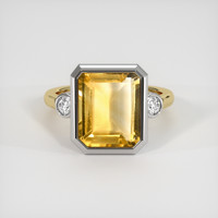 4.87 Ct. Gemstone Ring, 14K White & Yellow 1