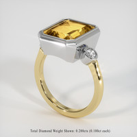 4.87 Ct. Gemstone Ring, 14K White & Yellow 2