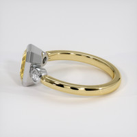 2.24 Ct. Yellow Sapphire Ring, 14K White & Yellow 4