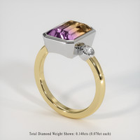 3.41 Ct. Gemstone Ring, 18K White & Yellow 2