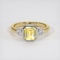 2.24 Ct. Yellow Sapphire Ring, 18K White & Yellow 1