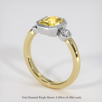 2.24 Ct. Yellow Sapphire Ring, 18K White & Yellow 2