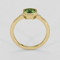 1.31 Ct. Yellowish Green Sapphire Ring, 10K Yellow Gold 3