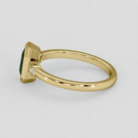1.31 Ct. Yellowish Green Sapphire Ring, 10K Yellow Gold 4