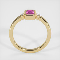 0.68 Ct. Pink Sapphire Ring, 14K Yellow Gold 3