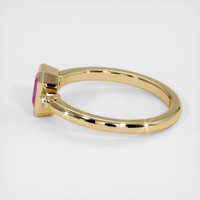0.68 Ct. Pink Sapphire Ring, 14K Yellow Gold 4