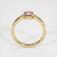 0.39 Ct. Pink Sapphire Ring, 14K Yellow Gold 3