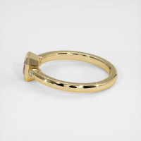 0.39 Ct. Pink Sapphire Ring, 14K Yellow Gold 4