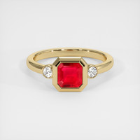 1.22 Ct. Ruby Ring, 14K Yellow Gold 1