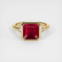 4.21 Ct. Ruby Ring, 14K Yellow Gold 1