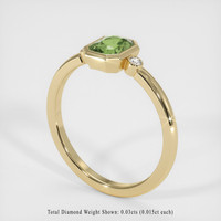 0.69 Ct. Sapphire Ring, 14K Yellow Gold 2