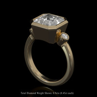5.98 Ct. Sapphire Ring, 14K Yellow Gold 2