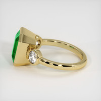 3.53 Ct. Emerald Ring, 18K Yellow Gold 4